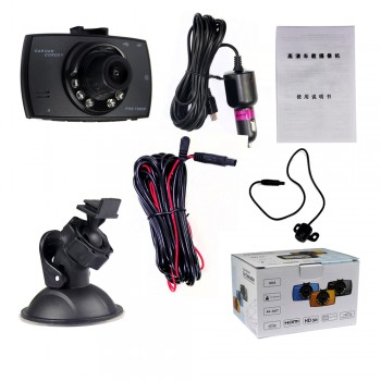 Dual Lens Car DVR Camera G30 Full HD 1080P 170 Degree Dashcam Video Registrars Parking Cars Night Vision G-SensorDash Cam