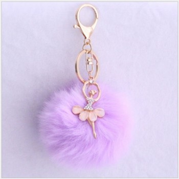 cute Pom pom Angel Girl plush keychains small pendant plush toys Women Bag Key Ring creative Valentines day birthday gifts