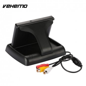 Vehemo 2W 4.3 Inches LCD Screen Reverse Monitor Car Monitor Backup Rearview Universal
