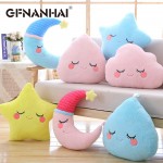 1pc sky series plush toy stuffed soft cartoon cloud water moon star plush pillow cute sofa cushion for kids birthday gift