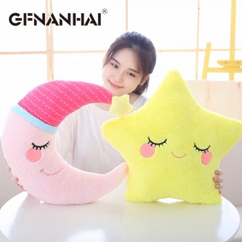 1pc sky series plush toy stuffed soft cartoon cloud water moon star plush pillow cute sofa cushion for kids birthday gift