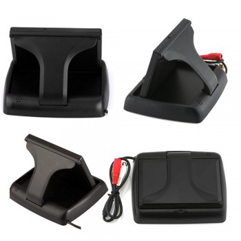 4.3 inch HD Foldable Car Rearview Backup Camera Reverse Backup Monitorr Reversing LCD TFT Display 2.4 Ghz Wireless Camera Kit