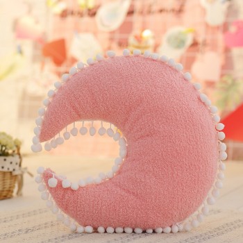 Cloud Plush Pillow Pink White Stuffed Soft Star Throw Pillow Moon Cushion Baby Kids Pillow Sofa Home Decor Girls Pillow amp;Cushion