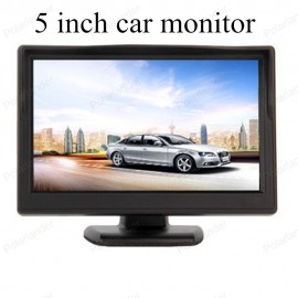 car monitor small display 5 inch TFT color digital lcd for DVD vehicle reversing parking assistance backup rear view camera