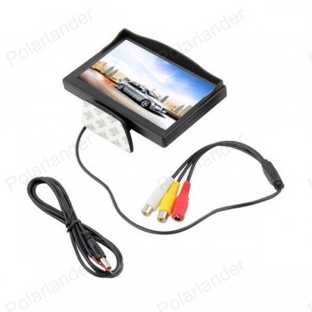 car monitor small display 5 inch TFT color digital lcd for DVD vehicle reversing parking assistance backup rear view camera