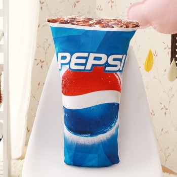 1pcs 55cm 3D Pepsi Cola Plush Pillow Kawaii Carton Pop Corn Chips squishy Plush Pillow Soft Cusion Gifts for Children plush toys