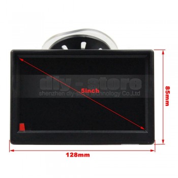 DIYKIT 800 x 480 5 Inch TFT LCD Display Car Rear View Monitor with Suction Cup and Free Bracket For MPV SUV Horse Lorry