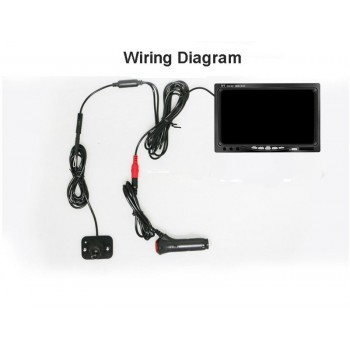 360 View Car Camera 4 Way Cameras Parking  System For Rear Left Right Side Front Camera Night Vision with 7 Inch HD Car Monitor