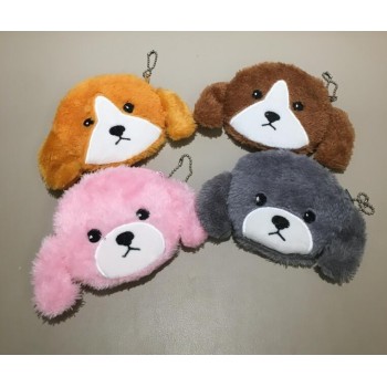 New 4Colors- Little Dogs Plush Purse , 12cm approx. popular Plush dog Coin bag plush coin pouch
