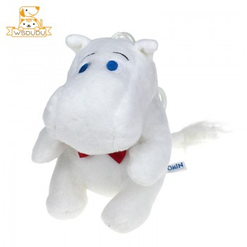 Chubby Moomin Hippos Hippopotamus Pendant Cute Animals Fat Kawaii Cartoon Plush Keychain Stuffed Toys Soft Horse Dolls Kid Gifts