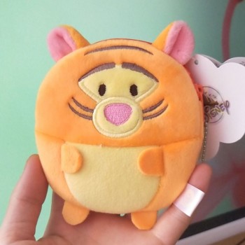 Disney cartoon plush purse cute plush toy coin purse Stitch  Mickey Mouse Minnie plush purse children boy girl gift Size 11x10cm