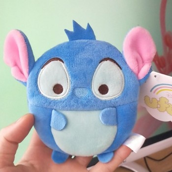 Disney cartoon plush purse cute plush toy coin purse Stitch  Mickey Mouse Minnie plush purse children boy girl gift Size 11x10cm