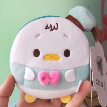 Disney cartoon plush purse cute plush toy coin purse Stitch  Mickey Mouse Minnie plush purse children boy girl gift Size 11x10cm