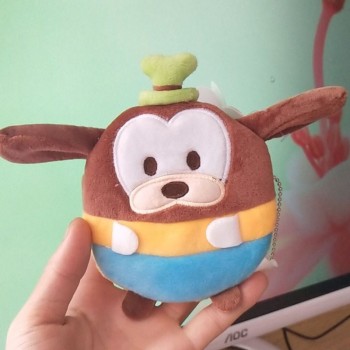 Disney cartoon plush purse cute plush toy coin purse Stitch  Mickey Mouse Minnie plush purse children boy girl gift Size 11x10cm