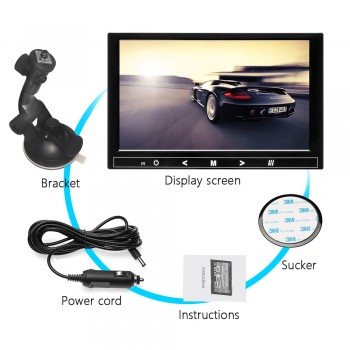 Podofo Car Monitor 9 inch TFT LCD monitor For Rear View Reverse Camera Mini TV Computer Display Mirror Link For Android Iphone