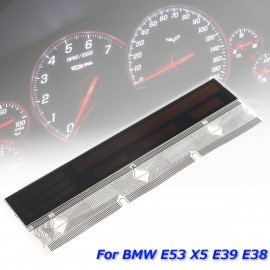 New Speedometer Instrument LCDamp;Pixel Repair Ribbon Cable for BMW E53 X5 E39 E38 2001-2003 Silver carbon