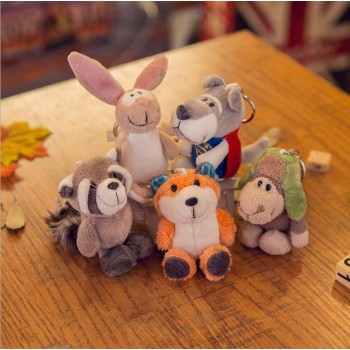 2018 New Kids Plush Toys Animal Fluffy Rabbit 10CM Cute  kawaii anime plush keychain plush toys for kids gift.