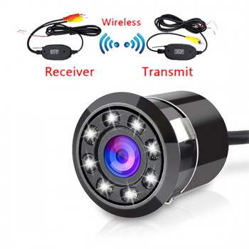 2018 New 4.3 Car Backup Monitor Rear View Camera Night Vision Waterproof Backup Camera+Wireless 2.4G Transmitter amp; Receiver Kit