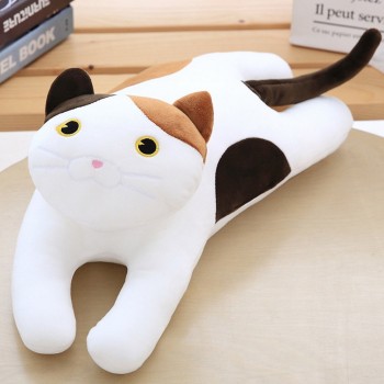 Elastic Plush C Shaped Animals Body Pillow Lying Panda/Duck/Cat Kids Bedding Pillow Cartoon Ultra Soft Sleeping Companion Pillow
