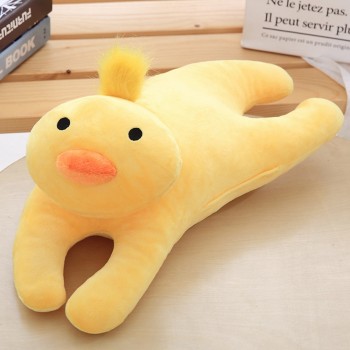 Elastic Plush C Shaped Animals Body Pillow Lying Panda/Duck/Cat Kids Bedding Pillow Cartoon Ultra Soft Sleeping Companion Pillow
