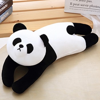 Elastic Plush C Shaped Animals Body Pillow Lying Panda/Duck/Cat Kids Bedding Pillow Cartoon Ultra Soft Sleeping Companion Pillow