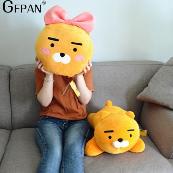 1PC 35cm Kawaii Kakao Friends Plush Pillow Stuffed Cartoon Dolls Ryan Cute Cocoa Stuffed Toys Wedding Gifts For Kids Children
