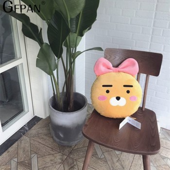 1PC 35cm Kawaii Kakao Friends Plush Pillow Stuffed Cartoon Dolls Ryan Cute Cocoa Stuffed Toys Wedding Gifts For Kids Children