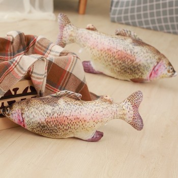 1pc 40/60 cm Simulation Salmon Pillow lifelike Modelling Plush Toy Soft Stuffed fish Doll Cute Cushion Creative gifts child kid