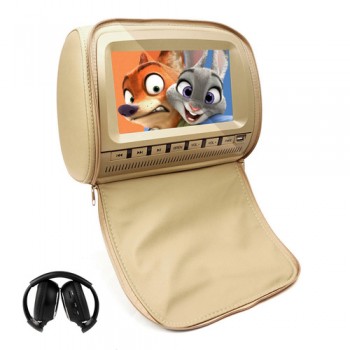 XST 2PCS 9 Inch 800*480 TFT LCD Capacitance Screen Car Headrest Monitor DVD Video Player Support IR/FM/USB/SD/Speaker/Wire Game