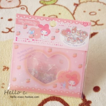 Lovely My Melody Kitty Little Twin Stars Cinnamoroll Pudding Dog PVC Sticker Decoration Index Stickers for kids toys