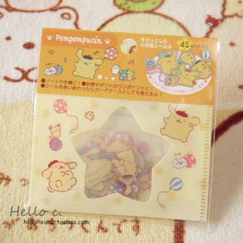 Lovely My Melody Kitty Little Twin Stars Cinnamoroll Pudding Dog PVC Sticker Decoration Index Stickers for kids toys