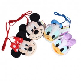 15 cm Kawaii  Mickey Mouse Minnie Plush toys Disney crossbody bag for  kids Cute and stylish gift backpack For adults