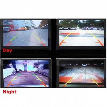 TFT LCD Car Monitor DVD Radar Detector Rearview Mirror Waterproof Rear View Backup Camera Parking Reverse Sensor System Assistan