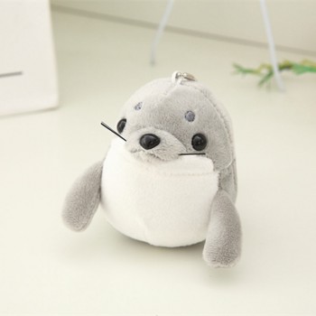 1pc 10cm Kawaii Plush Donkey Seals Keychains Stuffed Plush Keychain Small Pendants Decoration Girls Gifts Kids Toys