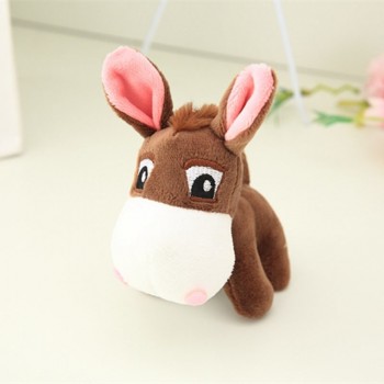 1pc 10cm Kawaii Plush Donkey Seals Keychains Stuffed Plush Keychain Small Pendants Decoration Girls Gifts Kids Toys