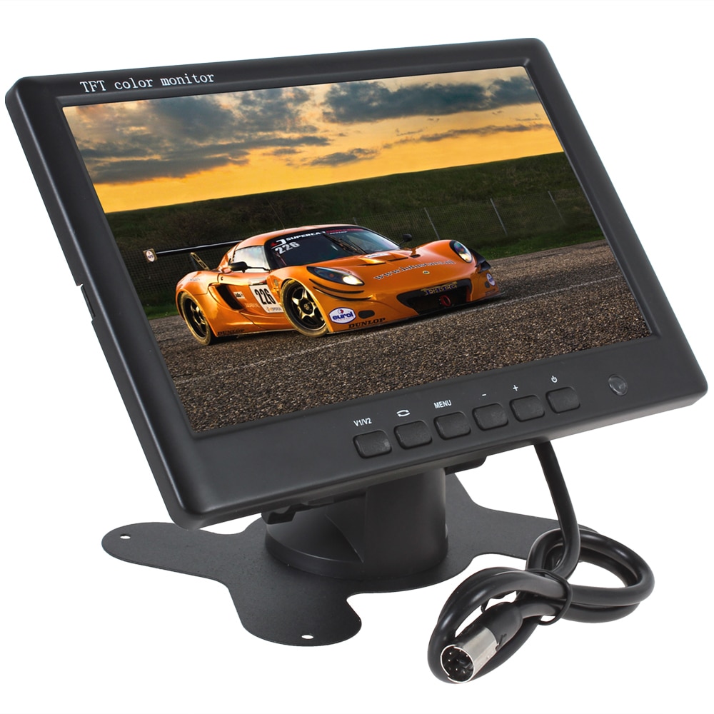 Sale 7 Inch HD 800 x 480 Super Thin Color TFT LCD 2 Channels Video Input Car Rear View Monitor