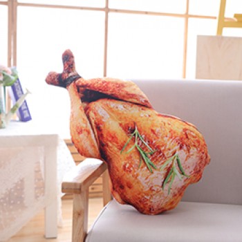 BBQ Baked Food Pillow Chick/Beefsteak/Chick Wing/Sauage/Porket/Fish/Duck/Apex Wing Simulated Barbecue Snack Decor Pillow