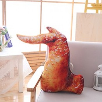 BBQ Baked Food Pillow Chick/Beefsteak/Chick Wing/Sauage/Porket/Fish/Duck/Apex Wing Simulated Barbecue Snack Decor Pillow