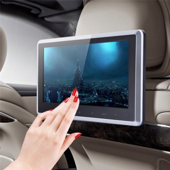 10 Digital TFT LCD Screen Auto Car Headrest Monitor USB/SD DVD Player Build-in IR/FM/Speaker with Game Disc HDMI Remote Control