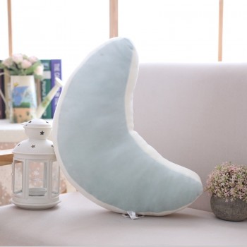 cute Sky Series Pillow Stuffed Moon, Shooting Star and Rainbow Plush Toys Soft Shell Cushion Nice baby sleeping Pillow