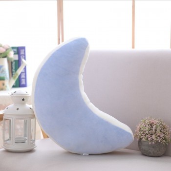 cute Sky Series Pillow Stuffed Moon, Shooting Star and Rainbow Plush Toys Soft Shell Cushion Nice baby sleeping Pillow