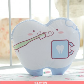 1pc 32cm/42cm Cute Plush Simulation Teeth Pillow Stuffed Plush Teeth Pillow Cushions With Different Expressions Creative Gifts