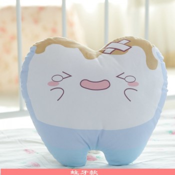 1pc 32cm/42cm Cute Plush Simulation Teeth Pillow Stuffed Plush Teeth Pillow Cushions With Different Expressions Creative Gifts