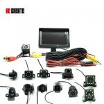 HE CREATE TFT LCD Car Monitor 4.3 Screen Backup Rear View Camera Reverse Parking Car Display PAL/NTSC HD Digital Color For Auto