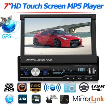 T100G 7 Inch Car Stereo MP5 Player RDS FM AM Radio Bluetooth USB AUX Head Unit Better Bluetooth Microphone Hand-free Vehicle MP5
