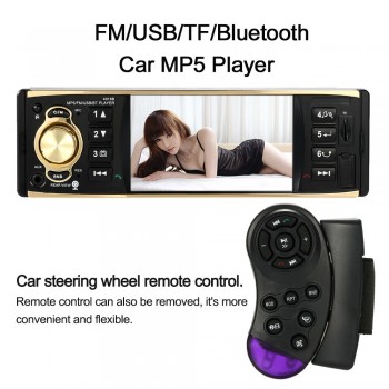 4.1inch TFT HD 1080P Digital Screen Car Radio MP5 Player Bluetooth USB/TF FM Aux Input Universal Steering Wheel Remote Control