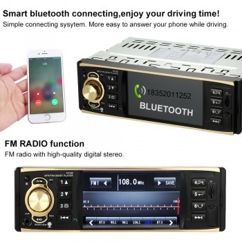 4.1inch TFT HD 1080P Digital Screen Car Radio MP5 Player Bluetooth USB/TF FM Aux Input Universal Steering Wheel Remote Control