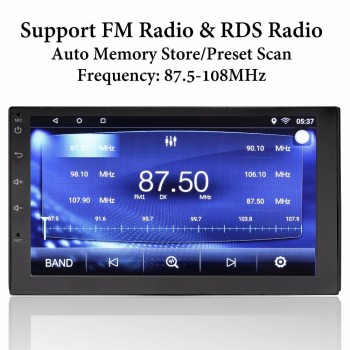 Kingslim Car auto Stereo Monitor Radio MP5 Android 7.1 Bluetooth Car Stereo Radio 2 DIN 7 MP5 Player with GPS Wifi Rear Camera