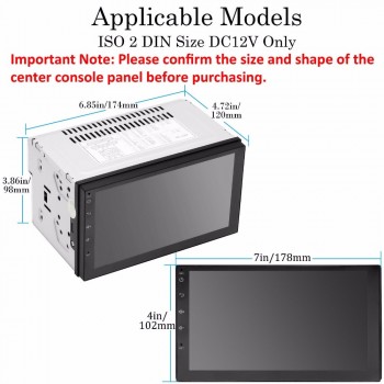 Kingslim Car auto Stereo Monitor Radio MP5 Android 7.1 Bluetooth Car Stereo Radio 2 DIN 7 MP5 Player with GPS Wifi Rear Camera