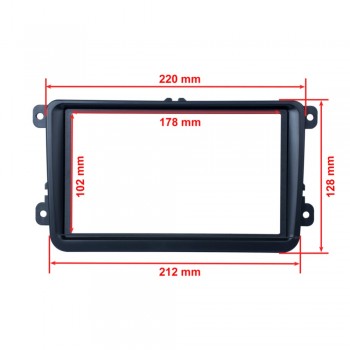 7 Inch Car Radio DVD CD Fascia Frame Pane MP5 Mounting Radio Player Quick Instal For Volkswagen VW Trim Bracket Installation Kit